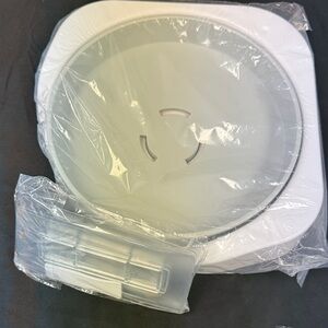 White Lazy Susan Corner Shower Caddy new 24x24x4.5cm